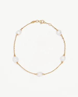 18k Gold Vermeil Harmony Pearl Anklet