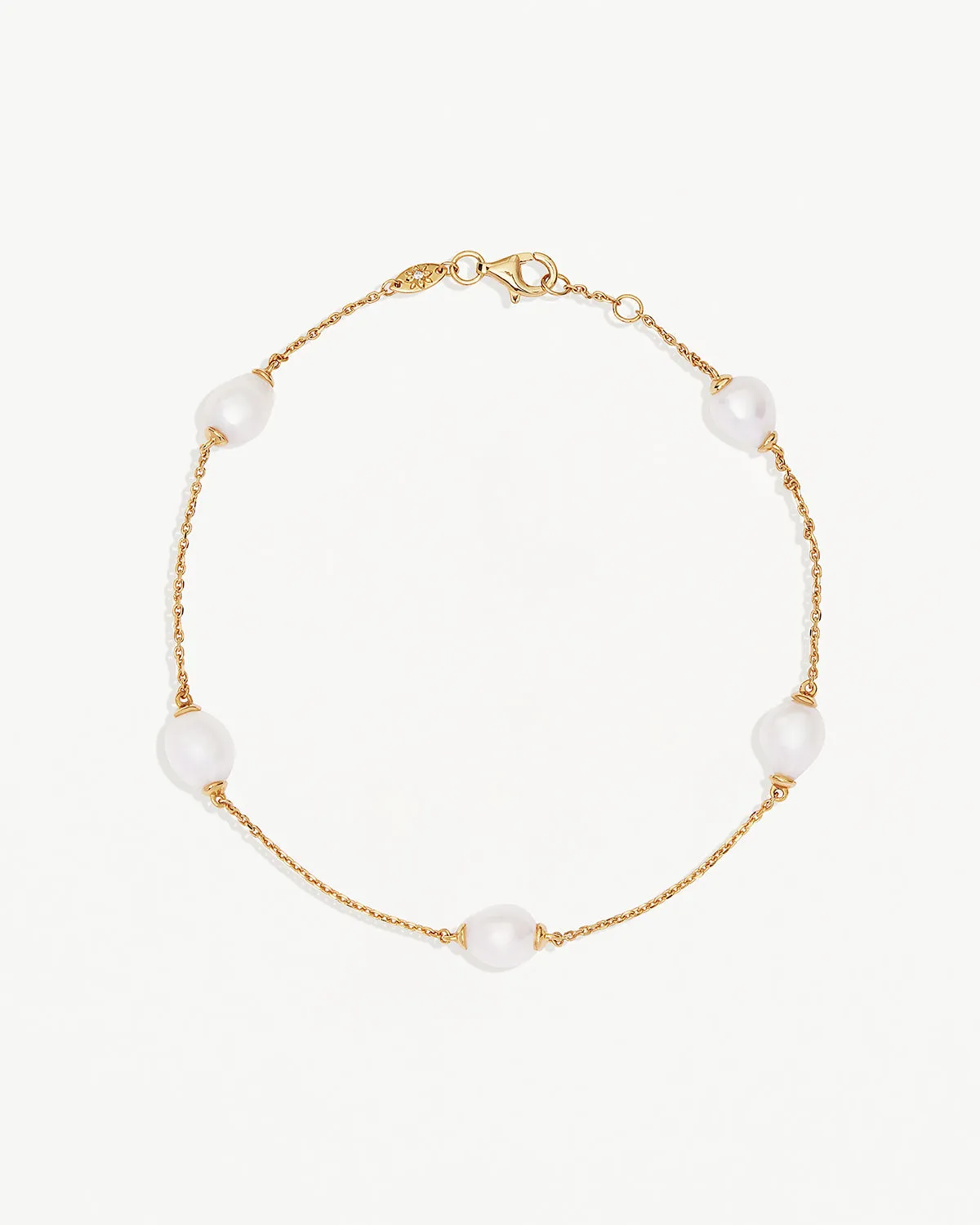 18k Gold Vermeil Harmony Pearl Anklet