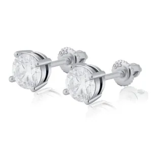 5mm Stud Earrings - 925 Silver