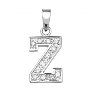 Acotis Silver Pendant Initial with Zirconia Accent G6124/Z