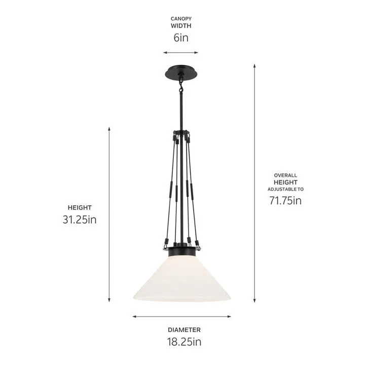 Albers 18.25" 1-Light Pendant