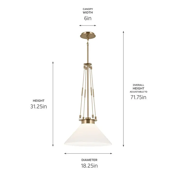 Albers 18.25" 1-Light Pendant