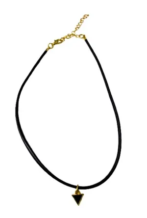 Black Triangle Necklace