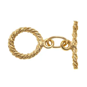 Bracelet - Gold Textured Toggle Extender for Bracelets