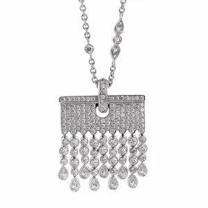 Chopard Diamond Tassel Drop White Gold Sautoir Necklace