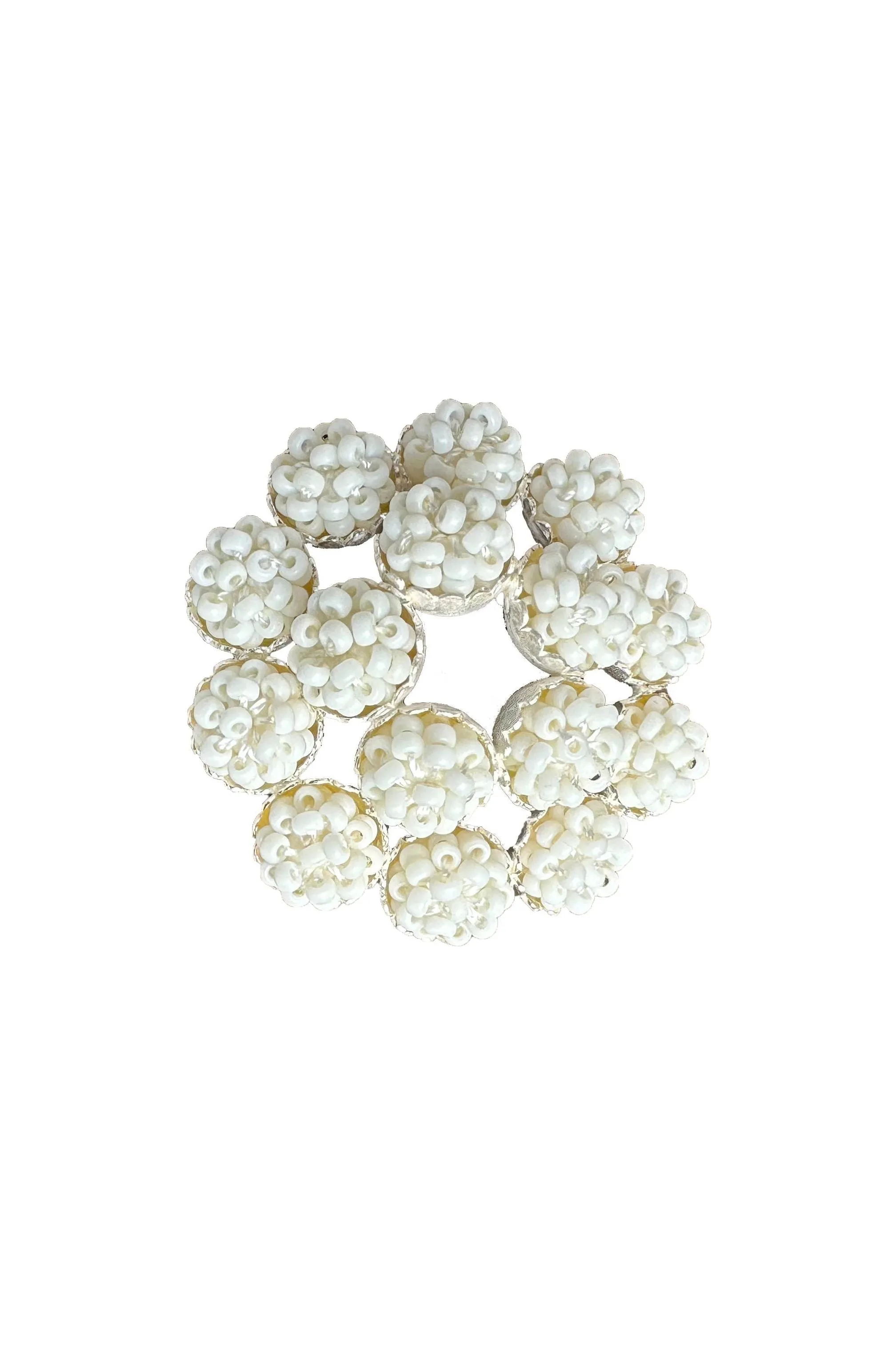 Claudia Fajardo Margarita Brooch | White | Clearance Final Sale