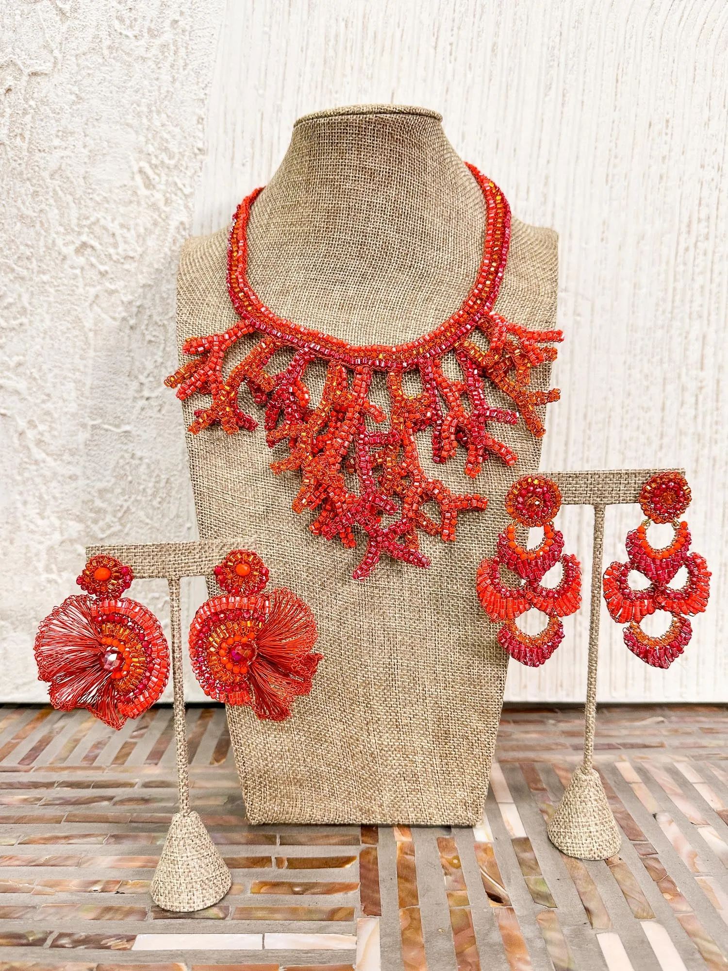 Coral Necklace, Coral Mix