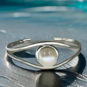 Cultured Freshwater Pearl Cuff Bangle