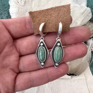 Dancing Green Earrings