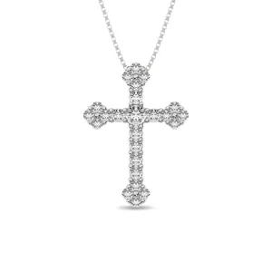 Diamond 1/3 Ct.Tw. Cross Pendant in 10K White Gold