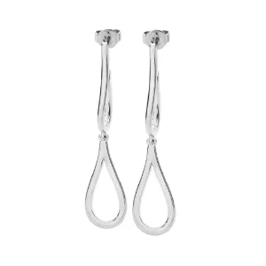 Double Petal Earrings in Sterling Silver