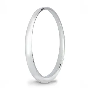 Eclipse Silver Oval Bangle