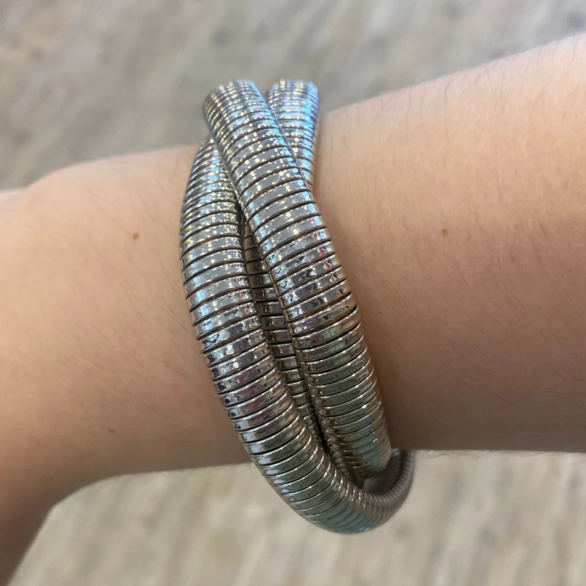 Eleanor Intertwined Metal Textured Bracelet Set