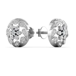 Exclusive Round Design Silver Earring