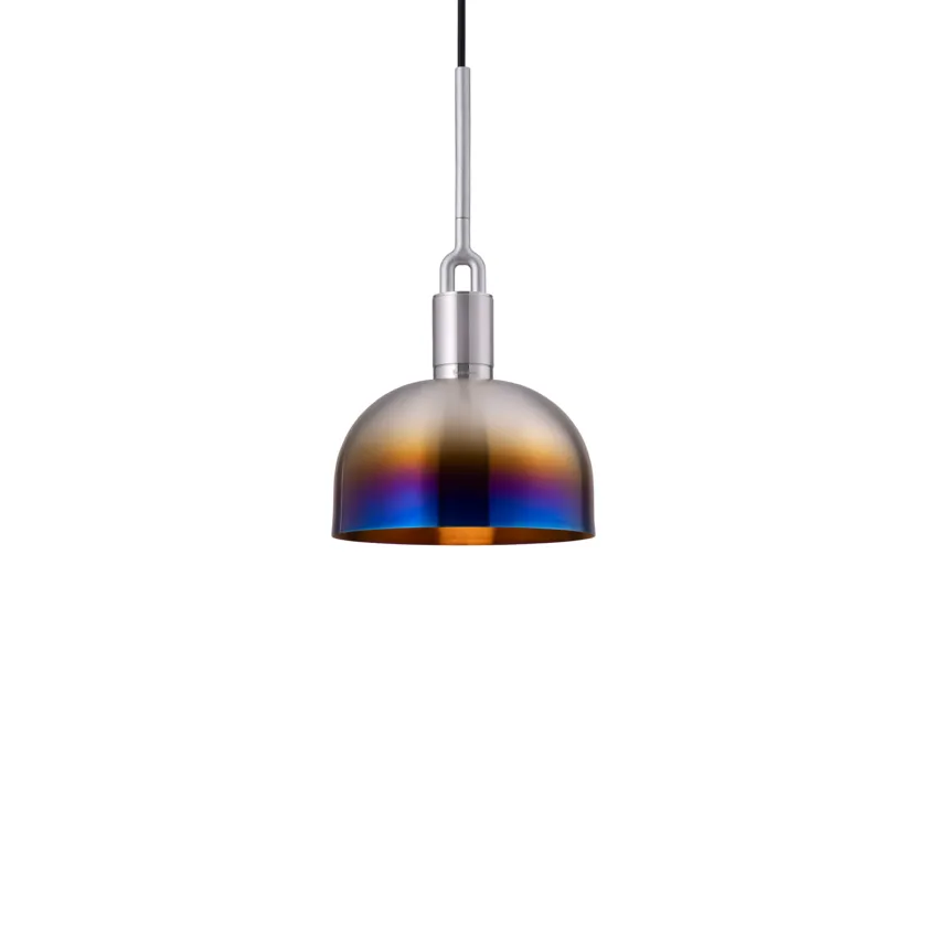 Forked Pendant / Shade / Medium / Burnt Steel