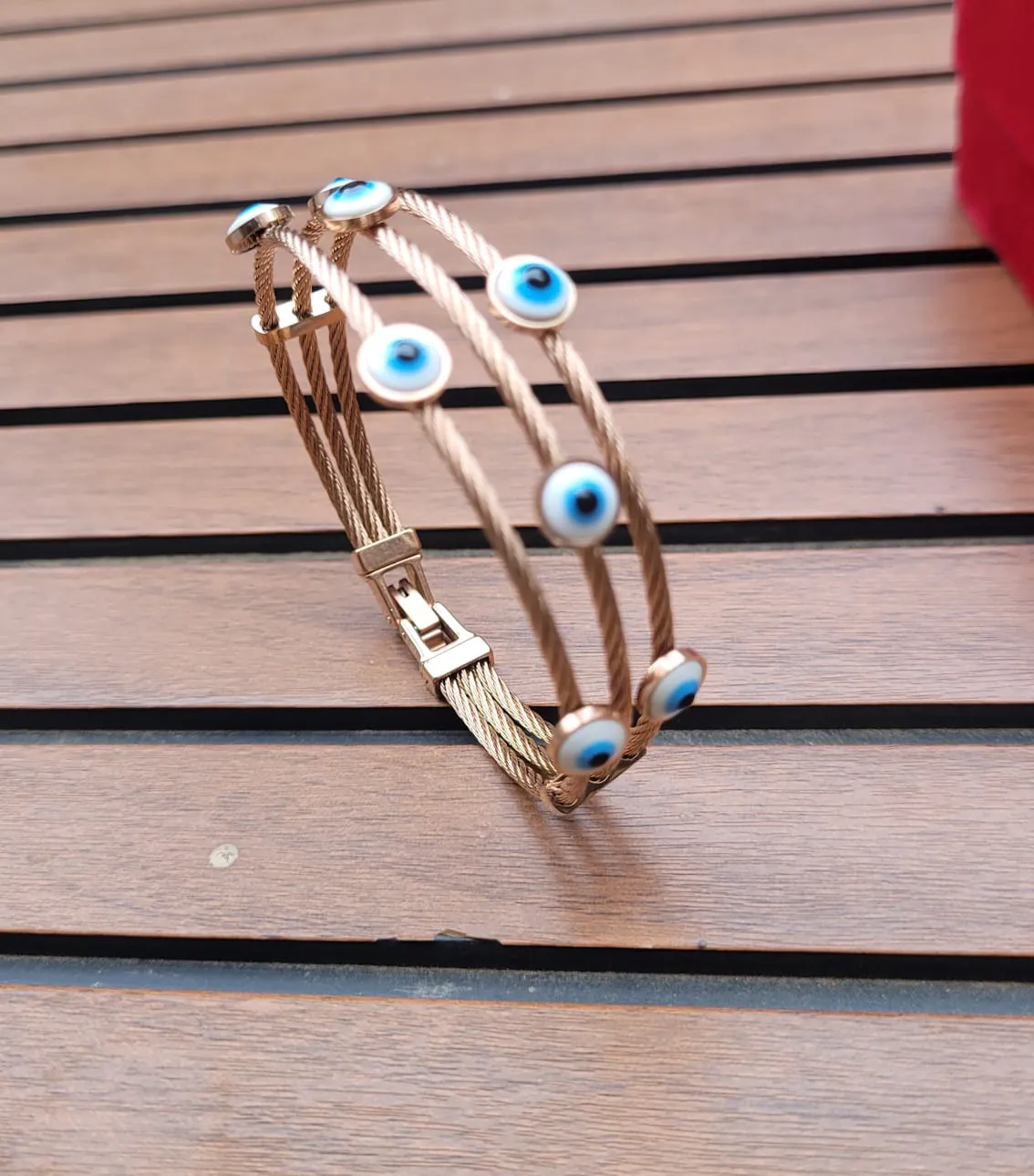 Gemzlane Antitarnish Evileye openable Bracelet