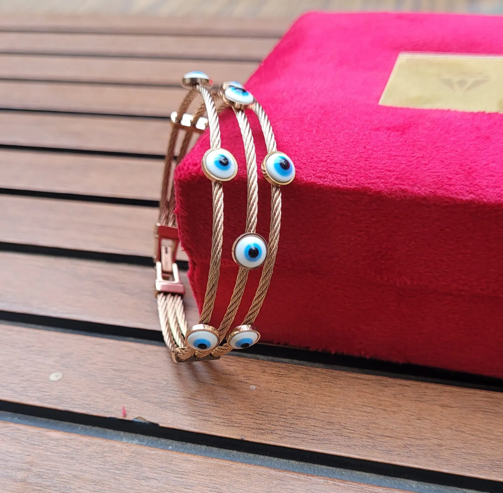 Gemzlane Antitarnish Evileye openable Bracelet