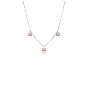 Georgini Mirage Ethereal Morganite Necklace - Silver