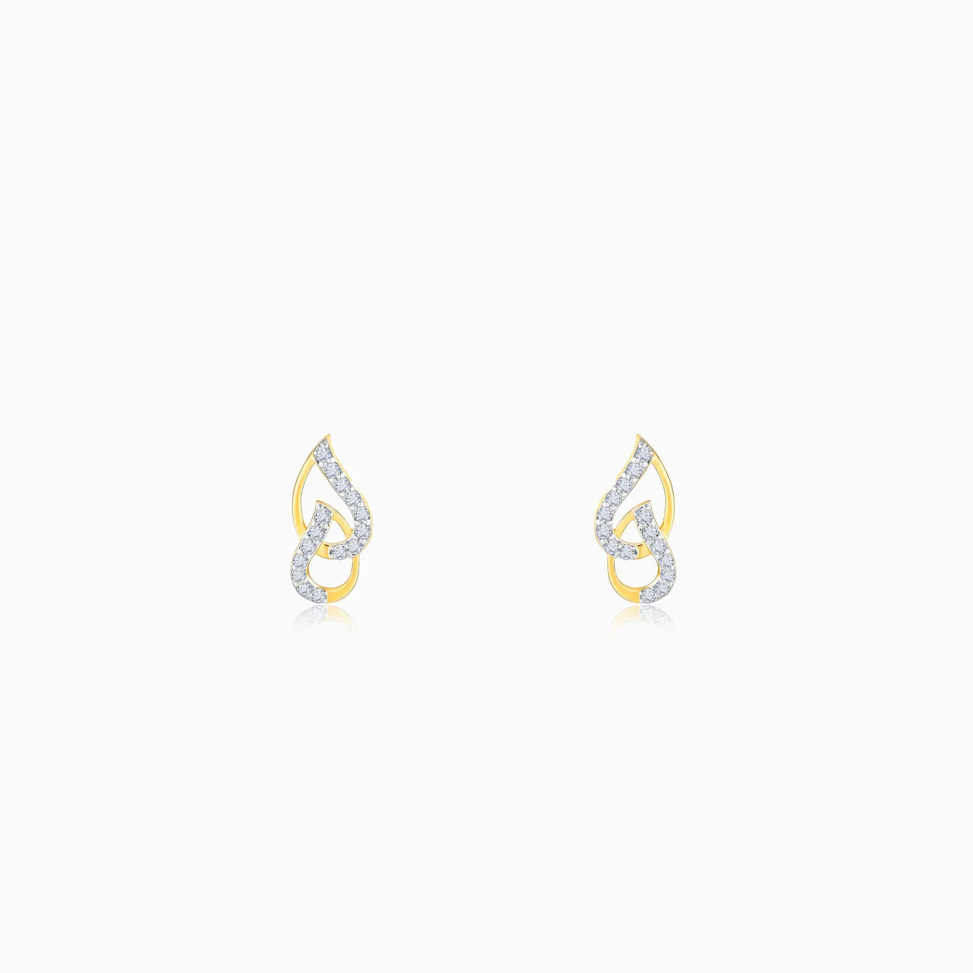 Gold Ethereal Elegance Diamond Earrings