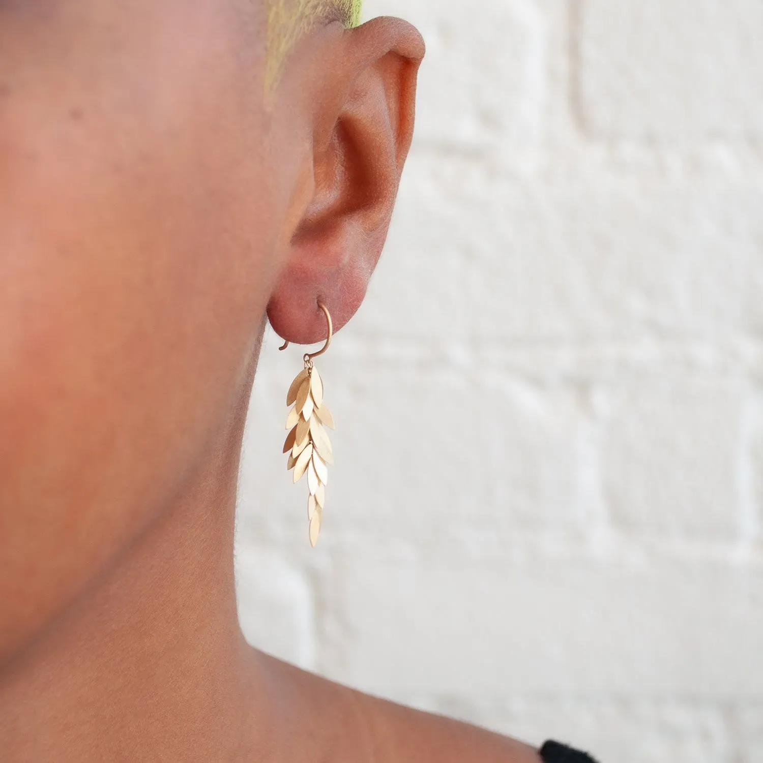 Golden Leaf Earrings