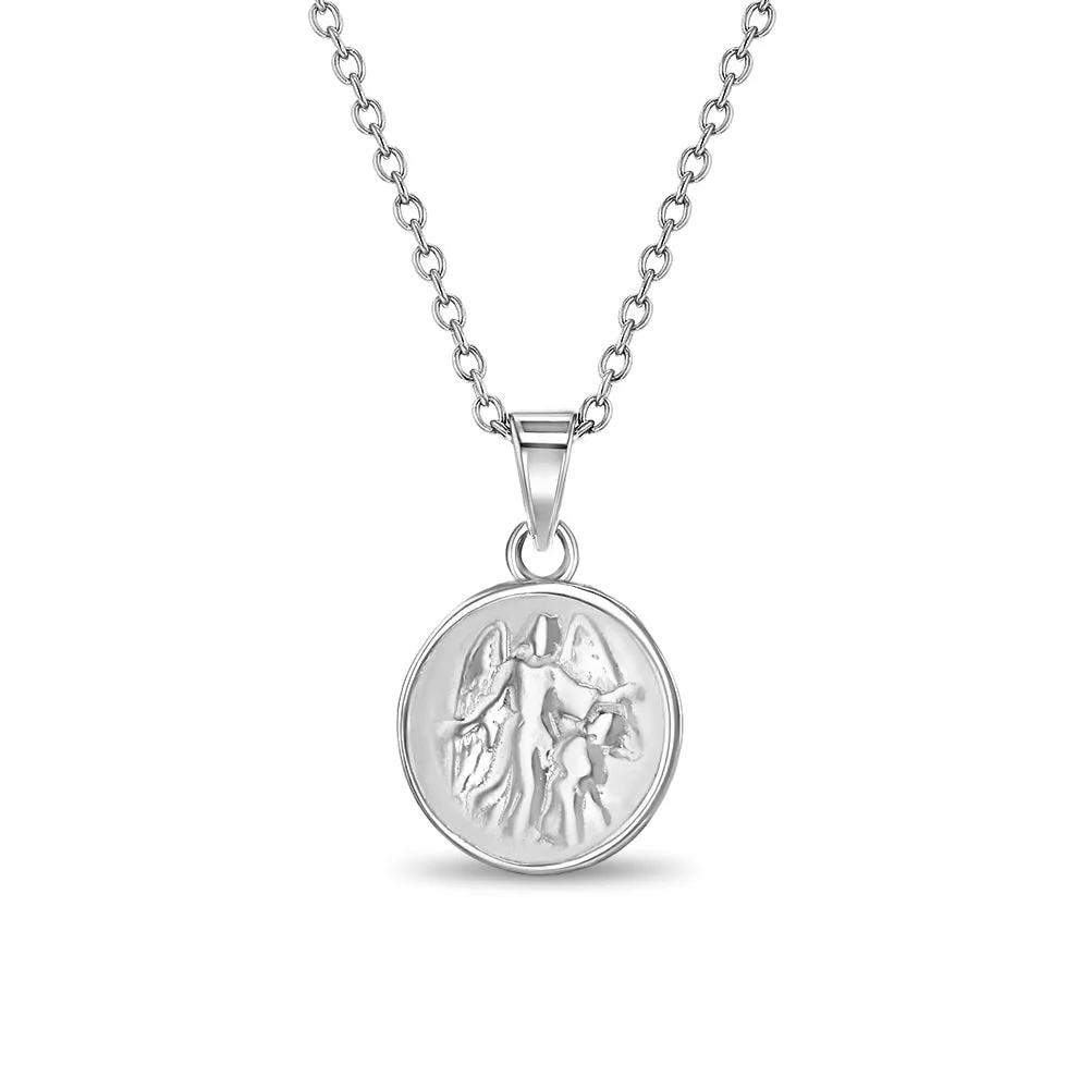 Guardian Angel Kids / Boy's / Boys Pendant/Necklace - Sterling Silver