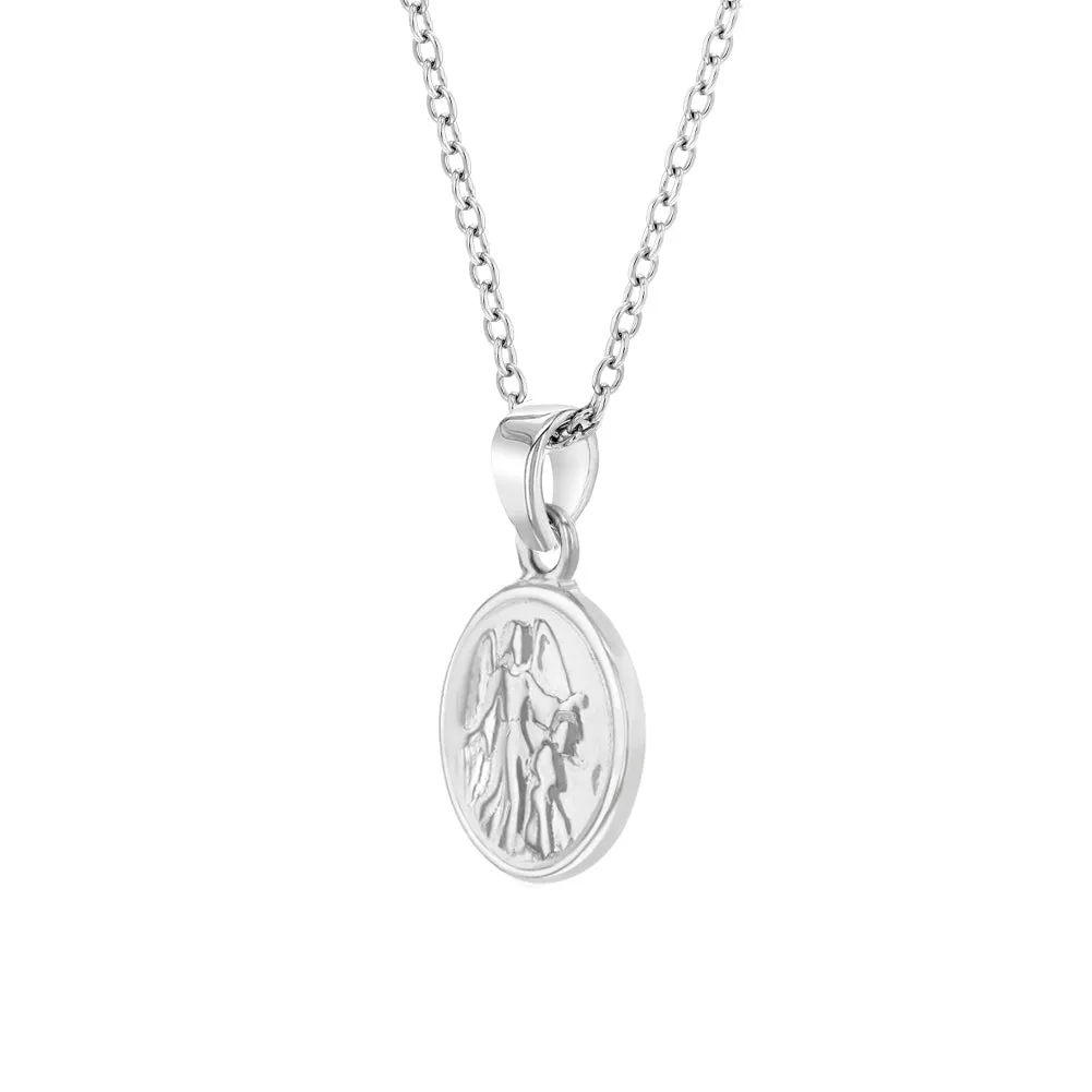 Guardian Angel Kids / Boy's / Boys Pendant/Necklace - Sterling Silver