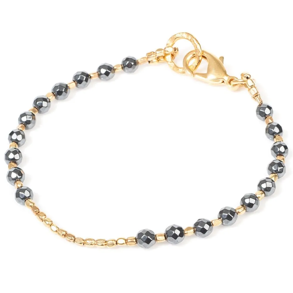 Hematite Gold Plated Bracelet