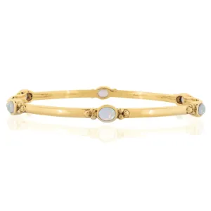 Holi Jewel Bangle - Gold Opal