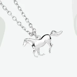 Horse Silver Necklace - Personalised