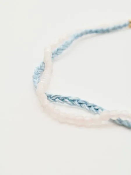 INDIGO Dye Hemp Cotton Anklet