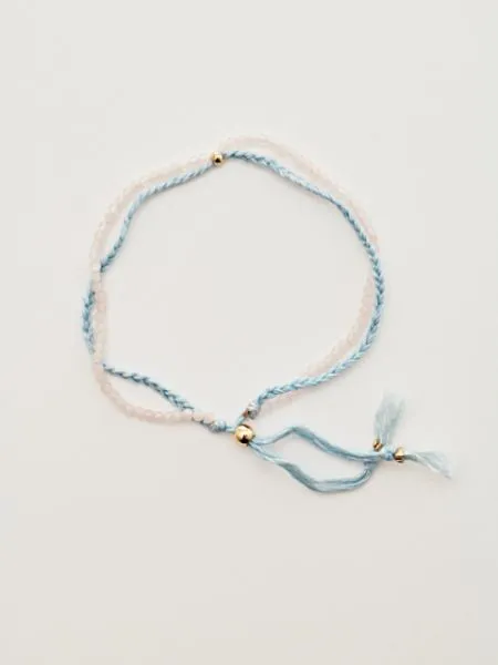 INDIGO Dye Hemp Cotton Anklet