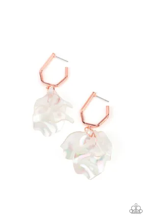 Jaw-Droppingly Jelly - Copper Hoop Earring