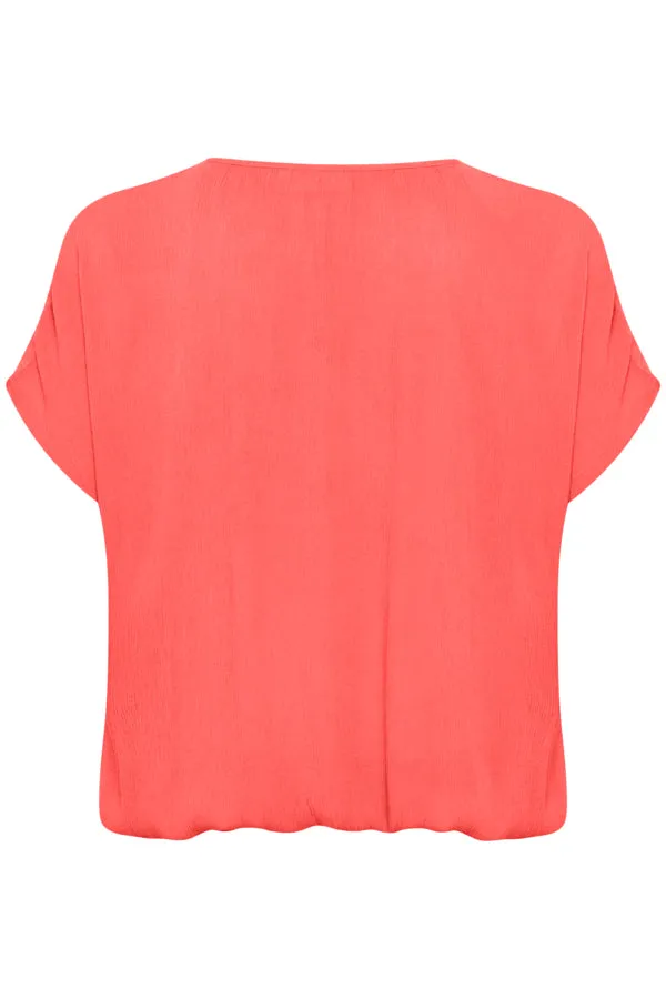 Kaffe Curve Stanley Blouse in Cayenne