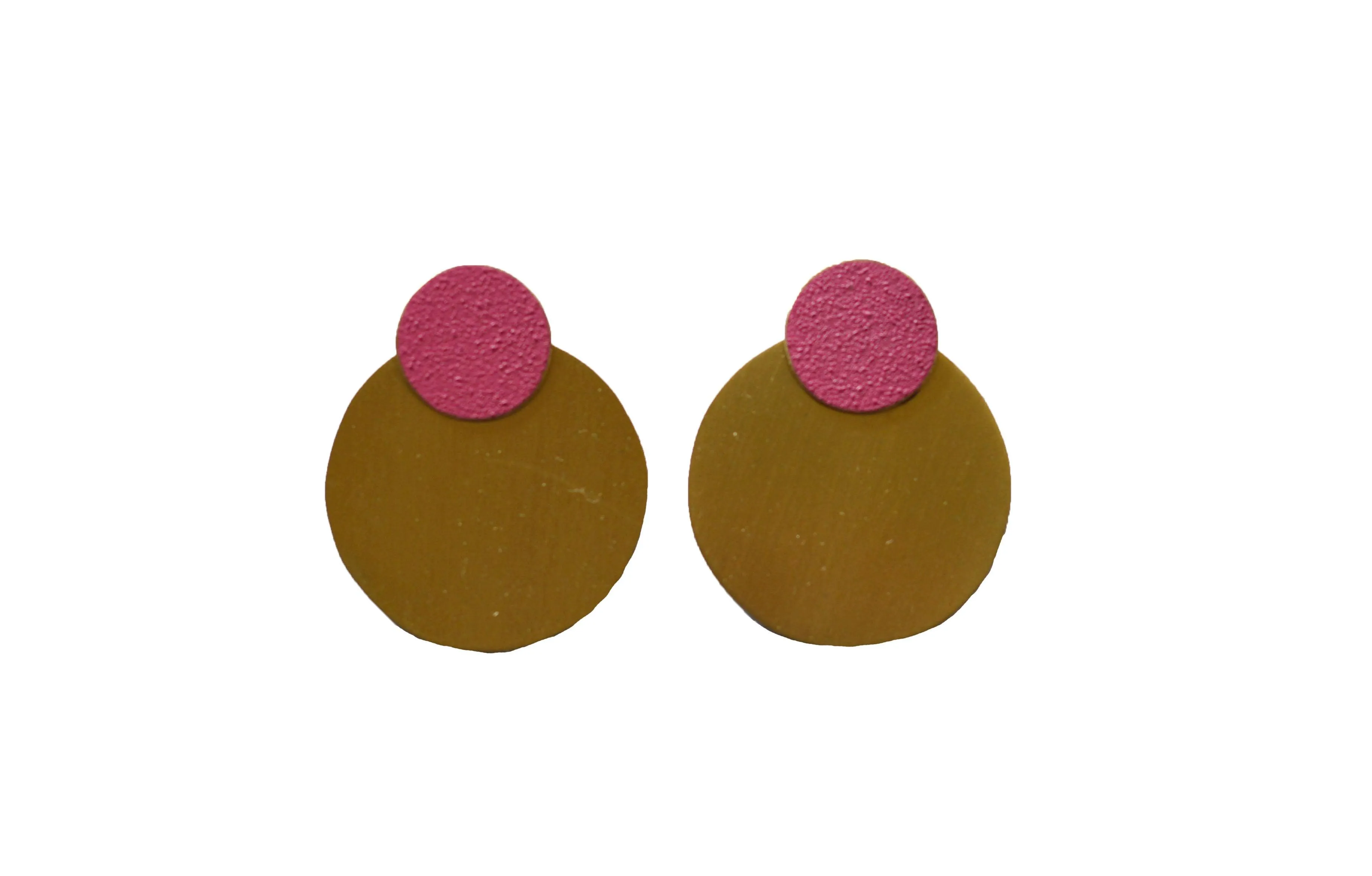 LIS Exclusive Coloured Round Statement Earrings