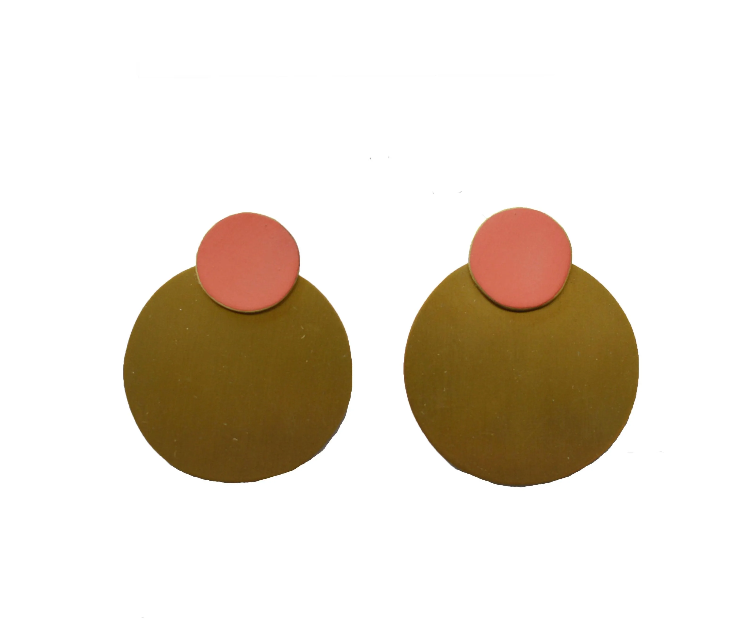 LIS Exclusive Coloured Round Statement Earrings