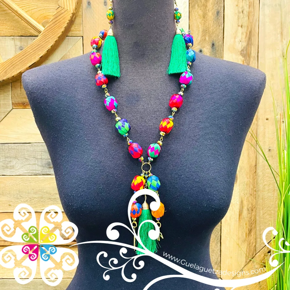 Long Palm Beads - Palm Jewelry Set