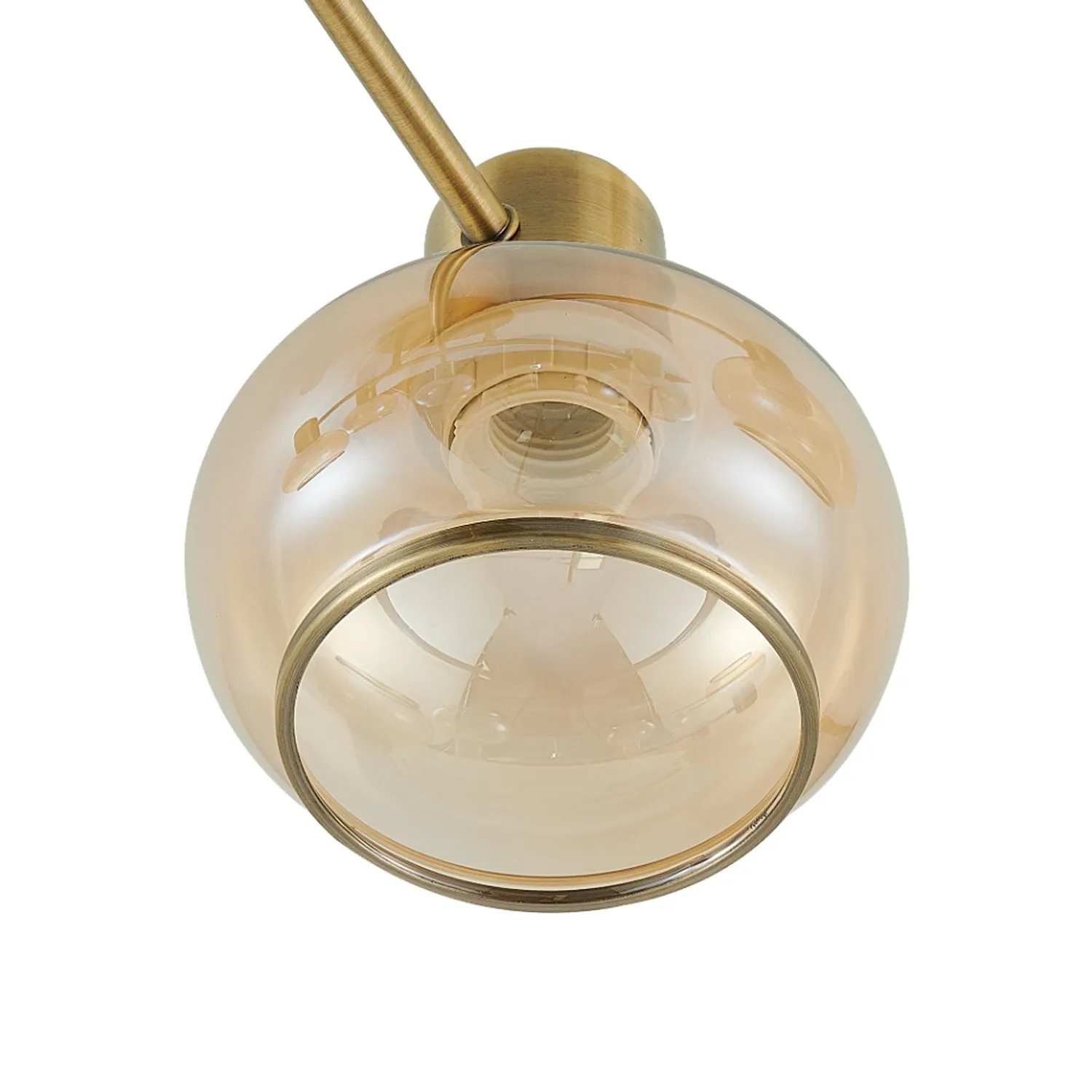 Marbell Pendant Light 5Lt in Antique Brass, Black