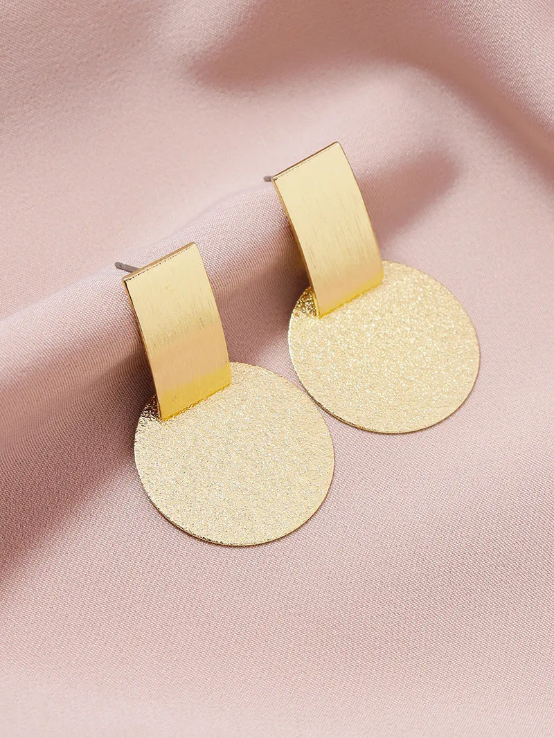 Metallic Texture Fusion Earrings - Exclusive Vienna Verve Collection