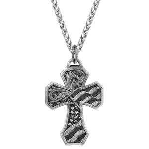 Montana Silversmiths American Made Tradition Cross Necklace AMNC5457MA