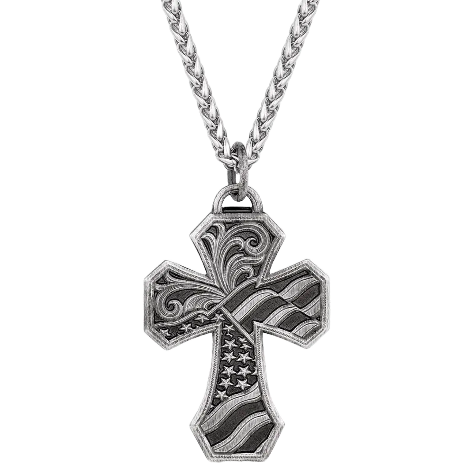 Montana Silversmiths American Made Tradition Cross Necklace AMNC5457MA