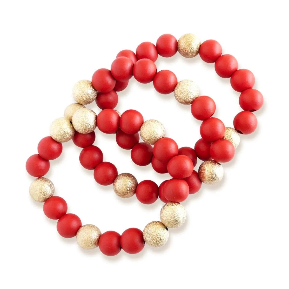 Nova Red Bracelet Stack