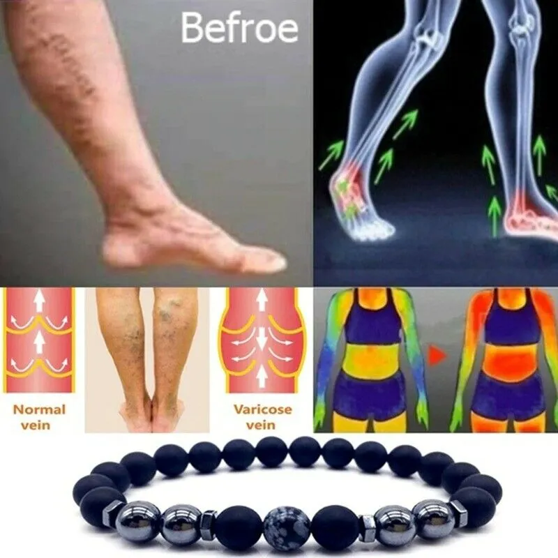 Obsidian Anklet Adjustable Weight Loss Magnetic Therapy Magnet Anklet