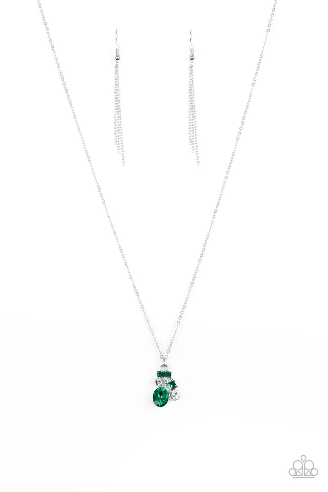 Paparazzi Accessories  - Time To Be Timeless #L136 - Green Necklace