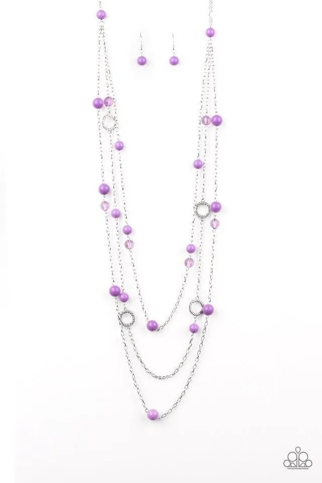 Paparazzi Necklace ~ Brilliant Bliss - Purple