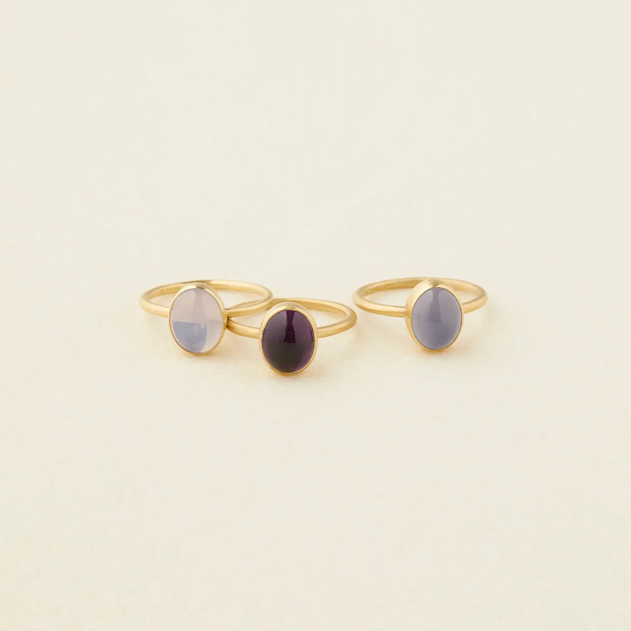 R12001BC | Blue Chalcedony Glacé Ring