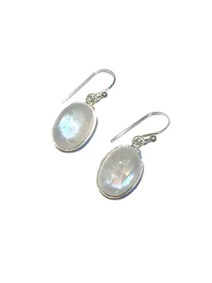 Rainbow Moonstone Cabochon Dangles