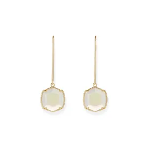 Rocksbox Exclusive Davis Drop Earrings in Gold & Iridescent Opalite