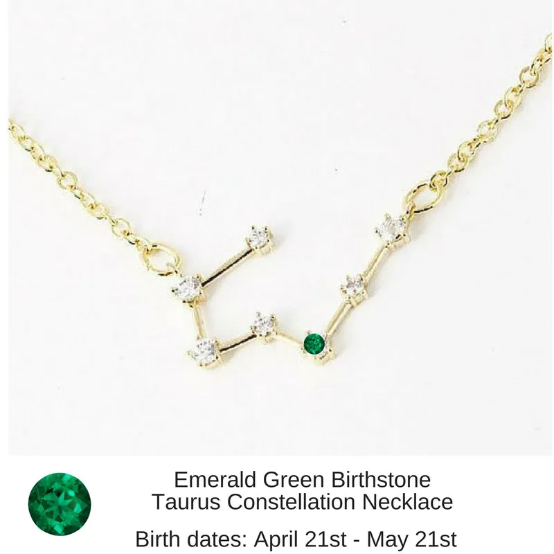 Scorpio Constellation Zodiac Necklace with Citrine Birthstone - "Star Candy"