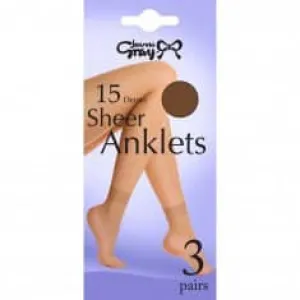 Sheer Anklets 15 Denier (3 Pack)