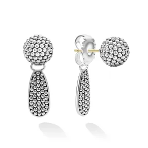 Signature Caviar Caviar Beaded Front-Back Drop Earrings